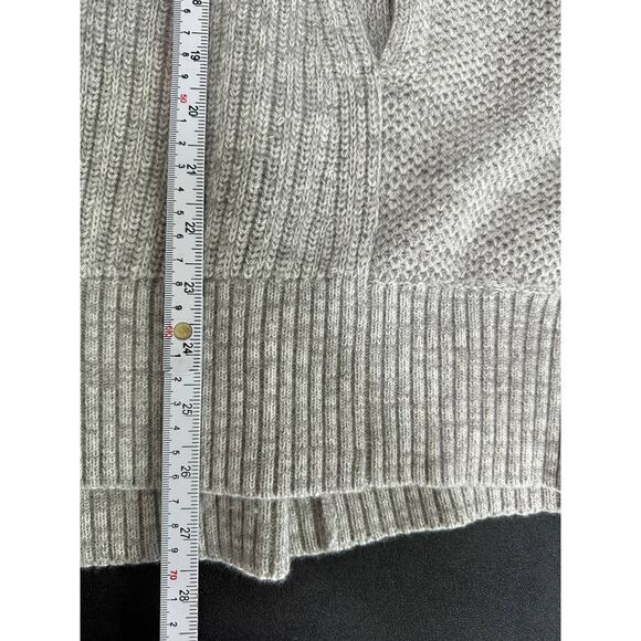 Banana Republic Womens Gray Oversized Sleeveless Zip Front Sweater Vest M/L - Picture 8 of 10